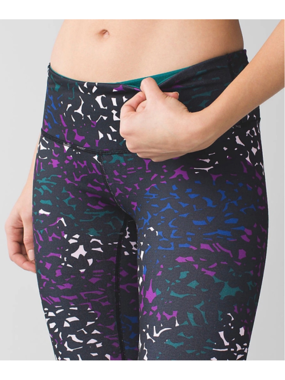 LULULEMON Wunder Under Shadow Wrap Leggings, Athletic Pants, Sz 4